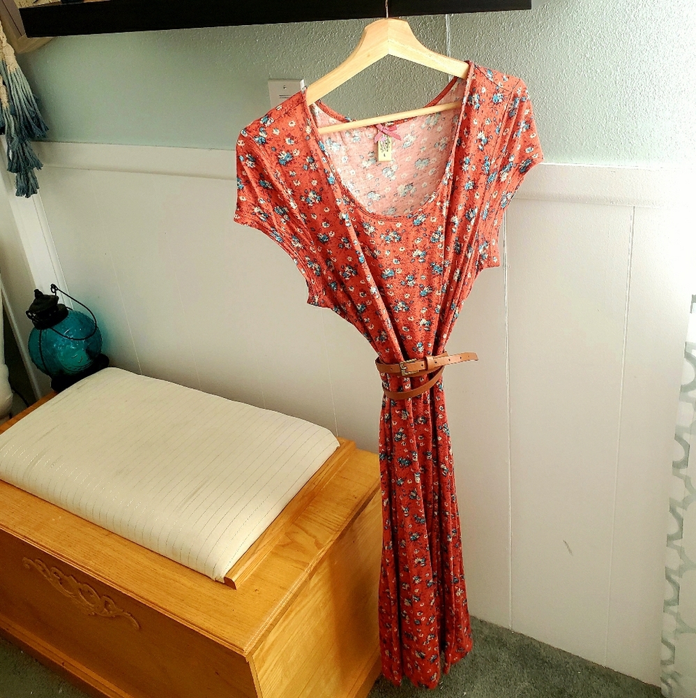 Downeast Coral cotton streatch dress
